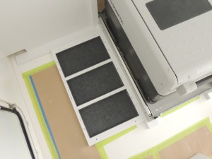 Test fit lithium battery tray