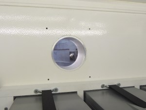 Drilled heater mounting holes