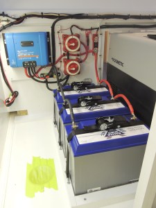 Installed batteries and battery cutoff switches