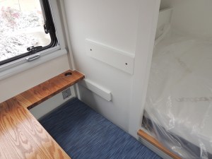 Installed dinette seat backs