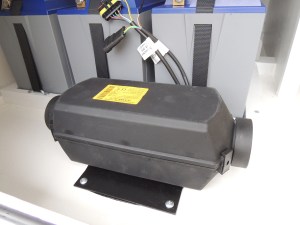 Installed heater in habitat