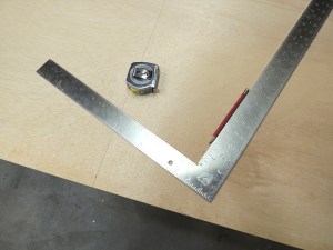 Measured and cut plywood for seat backs