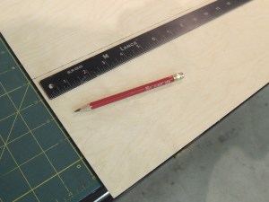 Measured, fabricated, and painted wire chase cover for over head board