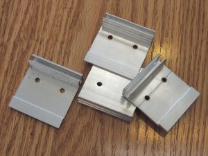 Modified entry door screen clips
