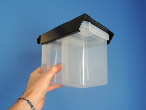 Received overhead storage bins (for under bed)