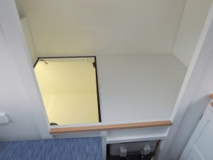 Test fit driver side bed deck