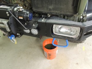 Drained coolant