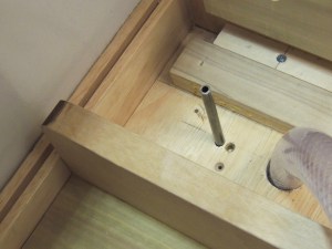 Drilled hole and installed tube for fresh water vent