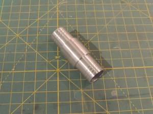 Machined aluminum hose union