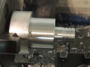 Machined sink drain adapter