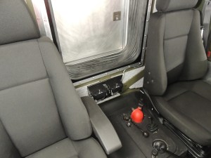 Mounted speakers in cab