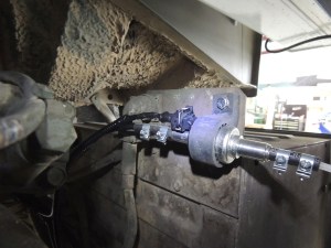 Plumbed fuel line for pre-heater