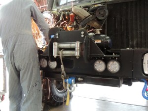 Removed brackets in engine bay that interfered with pre-heater