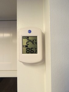 Tested cold weather performance of habitat using small space heater