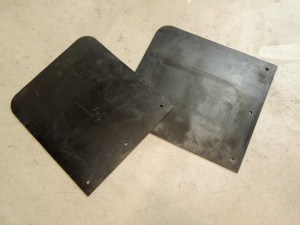 Cut rubber for mud flaps
