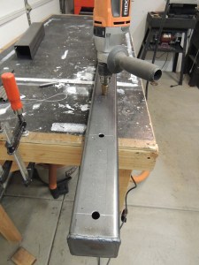 Drilled clamp up tube holes