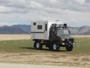 Drove truck to heat up fluids