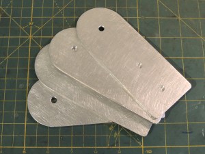 Finished fabricating ladder wheel mounts