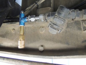Installed electric air compressor manifold onto truck