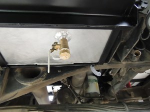 Installed gray water tank vent valve