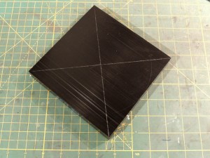 Machined new Delrin bezel for fitting new speedometer in old dash panel hole