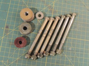 Made bolt kit for mounting mud flaps