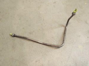 Removed and cleaned section of forward gladhand stainless steel line from truck pneumatic system