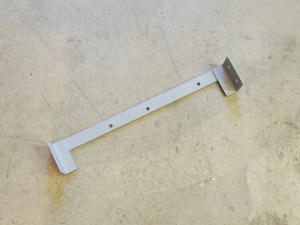 Sand blasted and painted new ladder mounting bar assembly