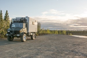 Campsite after river crossings