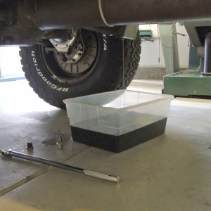 Drained Oil to Fix Oil Leaks