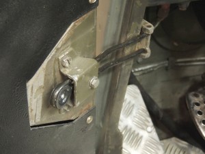 Installed Pinzgauer Door Retaining Spring and Roller