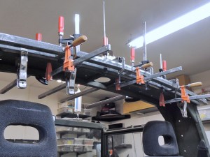 Initial Fixturing of Cab to Habitat Adapter