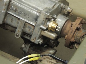 Pinzgauer Reverse Light Switch Installed