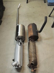 Completed Stainless Steel Exhaust System Ready to Install