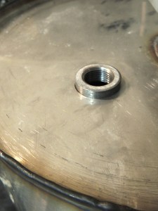 O2 Sensor Bung Ready to Weld in Muffler