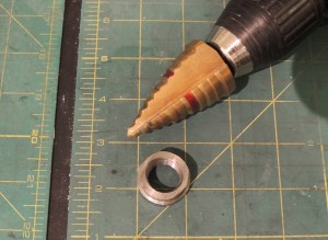 Step Drilling Hole for Oxygen Sensor Bung