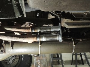 Welded Flex Fittings to Exhaust Manifolds