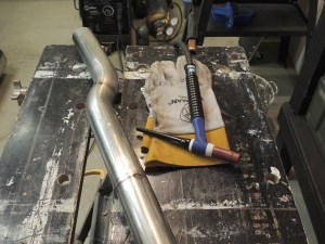 Welding Exhaust Pipe