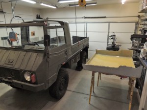 Making Custom Pinzgauer Cab Hardtop - Removed and Ready for Trim